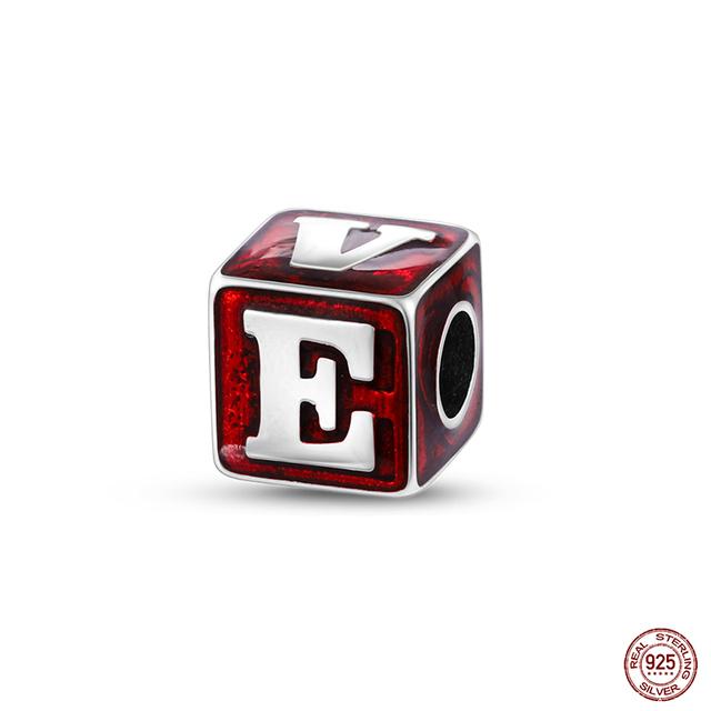 Новые стерлингового серебра 925 пробы красного цвета, подвески в форме сердца, бусины, ювелирные изделия на удачу, подарки