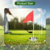 Golf Putting Cup with Flag Training Hole Portable Equipment Stainless Steel for Garage