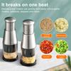 Garlic Press Chopper Stainless Steel Manual Mincer for Chopping Onions Peppers Easy To Use Garlic Crusher Multi-functional Kitchen Tool