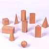 Монтессори Мешок-сюрприз Деревянные Сенсорные Игрушки Предметы Геометрические Фигуры Цвет Натурального Дерева Массив Дерева 3 Года