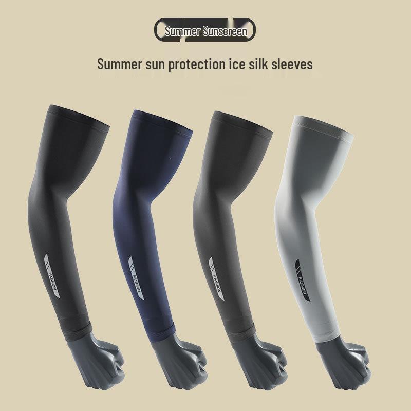 Unisex Anti-UV Ice Arm Sleeves for Summer Driving & Cycling