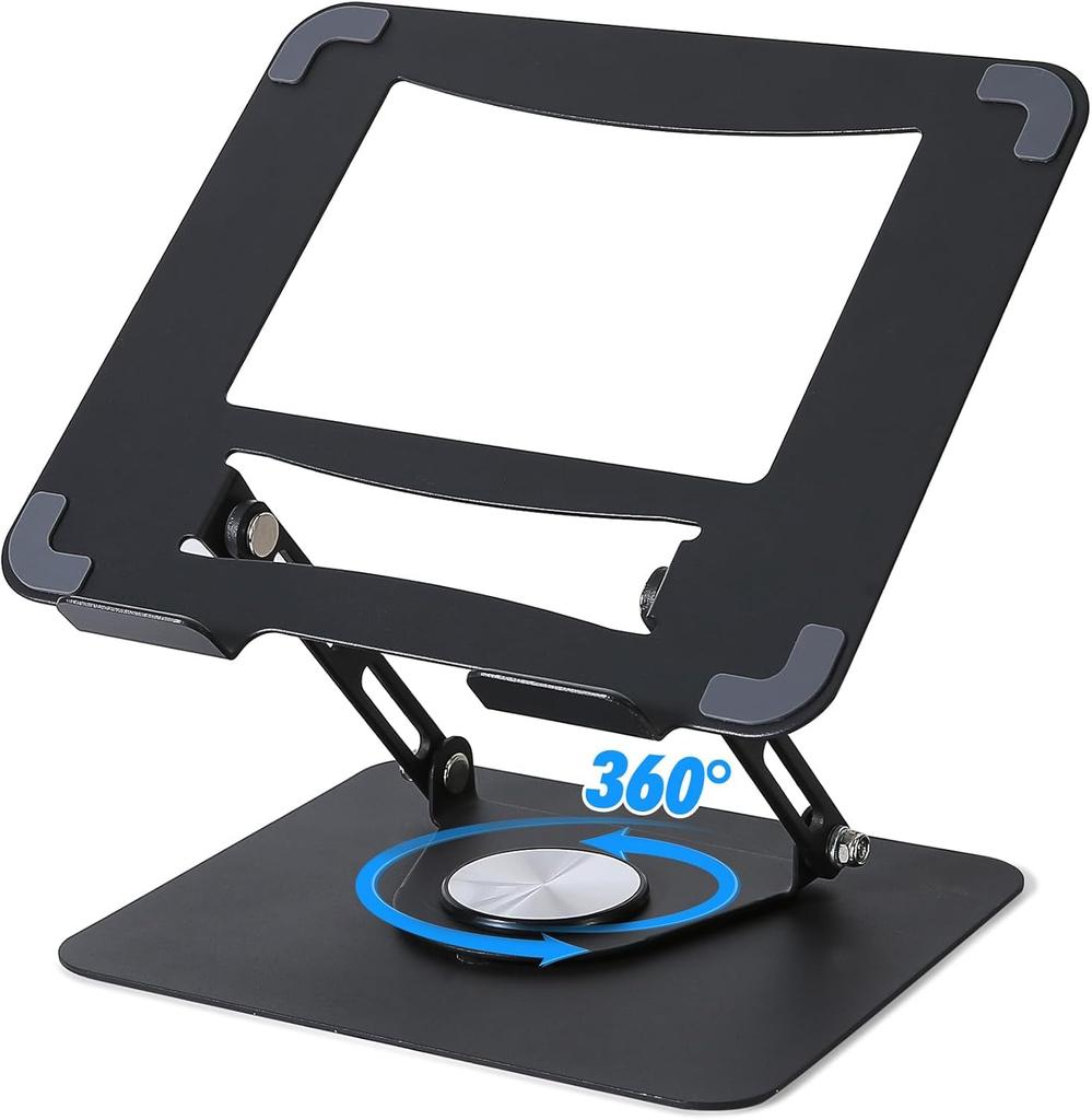 Laptop Adjustable Angle and Tablet Heat Improves Relieves Back and Stiff Compatible with and Inches and Up Stand, 360° Rotating, Foldable, Height,