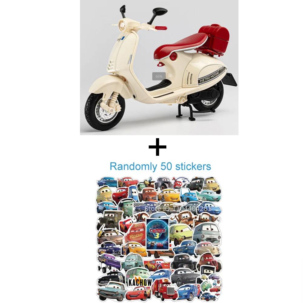 1:12 Vspa 946 Мотоцикл в ретро-стиле, игрушки-модели из сплава, литая машина, рулевое управление передним колесом, амортизация, транспортное средство для мальчиков, подарок