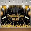 Congratulations Grad Graduates Background Glitter Happy Graduation Banner Adults Kids