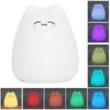 Table Lamp Mini Silicone Lighting Light Children Bedroom Night 7‑Color LED Eye Protection