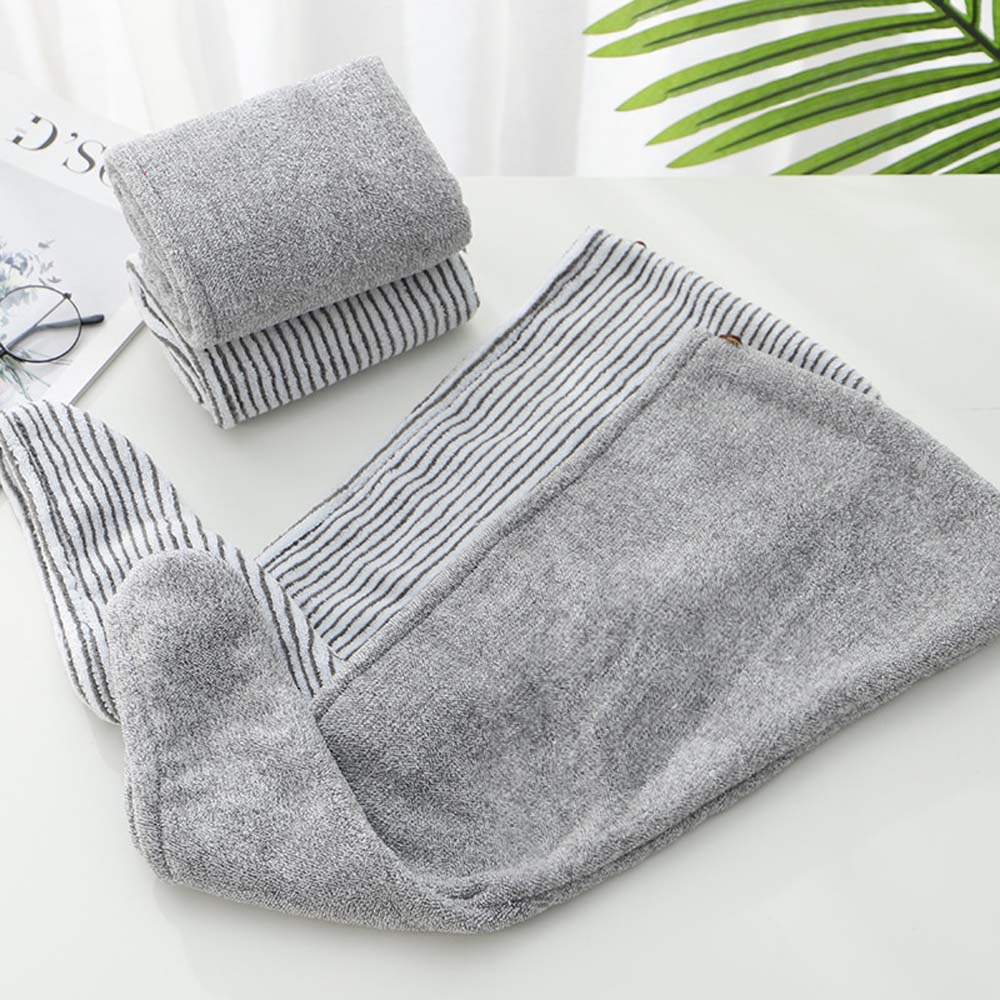 Girl Drying Turban Wrap Hair Bamboo Fiber Microfiber Shower Caps Hair Hat Towel Cap Bathing Cap