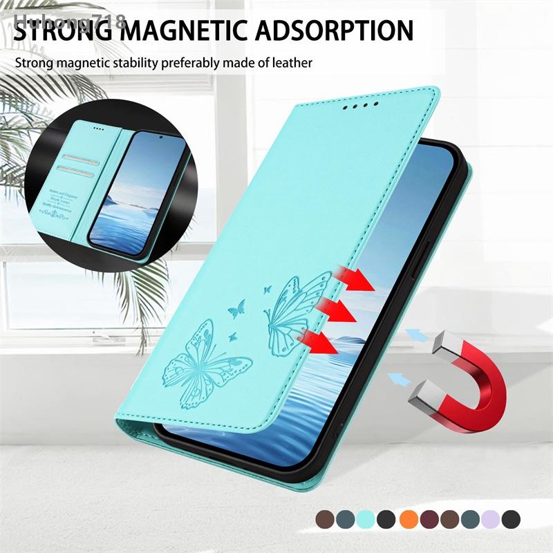 For TCL K23 K24 T506D T509K T510SPP T5094 T602DL T701DL Magnetic Flip Leather Case Coverage Shockproof Cover Wireless Charging Card Slot Holder