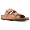 Birkenstock Сандалии-шлепанцы унисекс на плоской подошве с двойной пряжкой, быстросохнущие, бесшумные, коричневые 1025006
