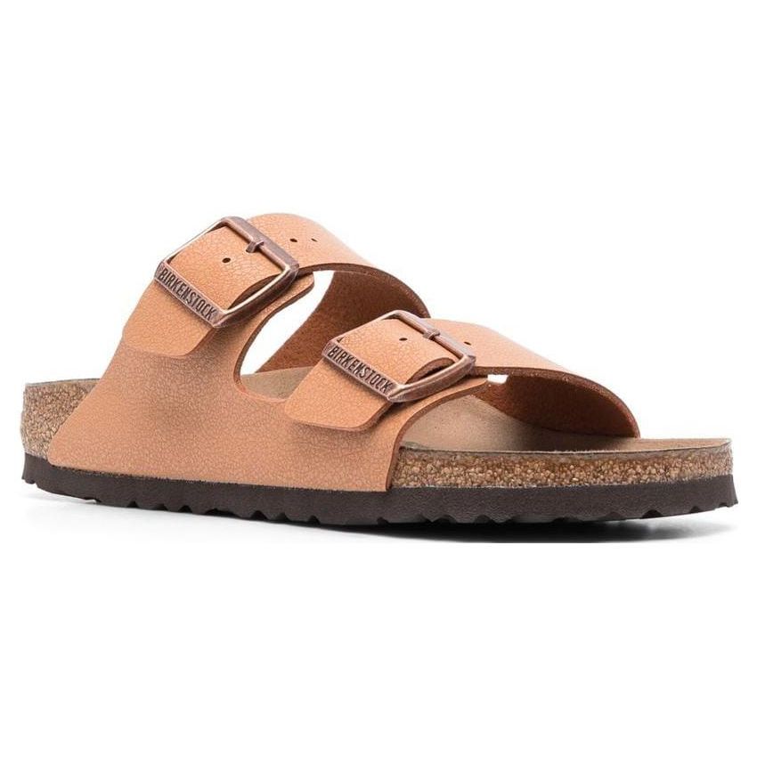 Birkenstock Сандалии-шлепанцы унисекс на плоской подошве с двойной пряжкой, быстросохнущие, бесшумные, коричневые 1025006
