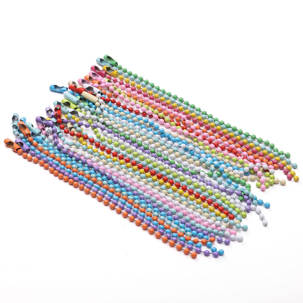 20/50Pcs Iron Paint Chain Bead Chain Buckle For DIY Key Wallet Pendant Accessories