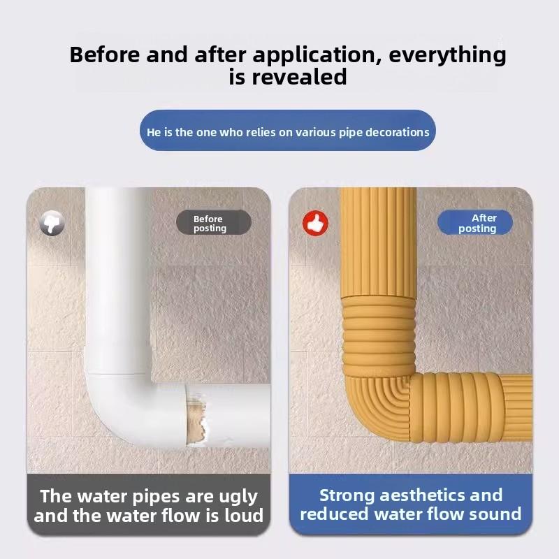 Thickened water pipes winter antifreeze thermal insulation pipe cover, outdoor tap water pipe covers, self-adhesive