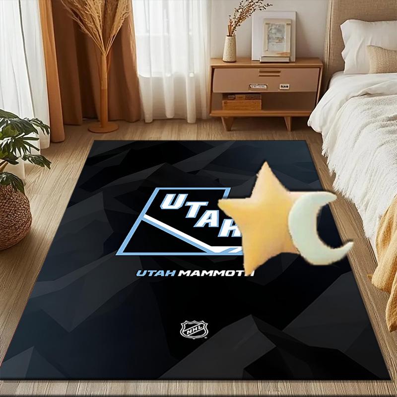 Mammoth Hockey Floor Mat for Living Room, Game Rooms, Office, Bedroom, Office Floor Mat Playful Design, Christmas fan gifts