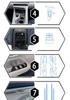 Zeekr 001 Smoked Headlight Film, Transparent Interior & Taillight Film, TPU Dashboard Screen Protector, Wear-Resistant