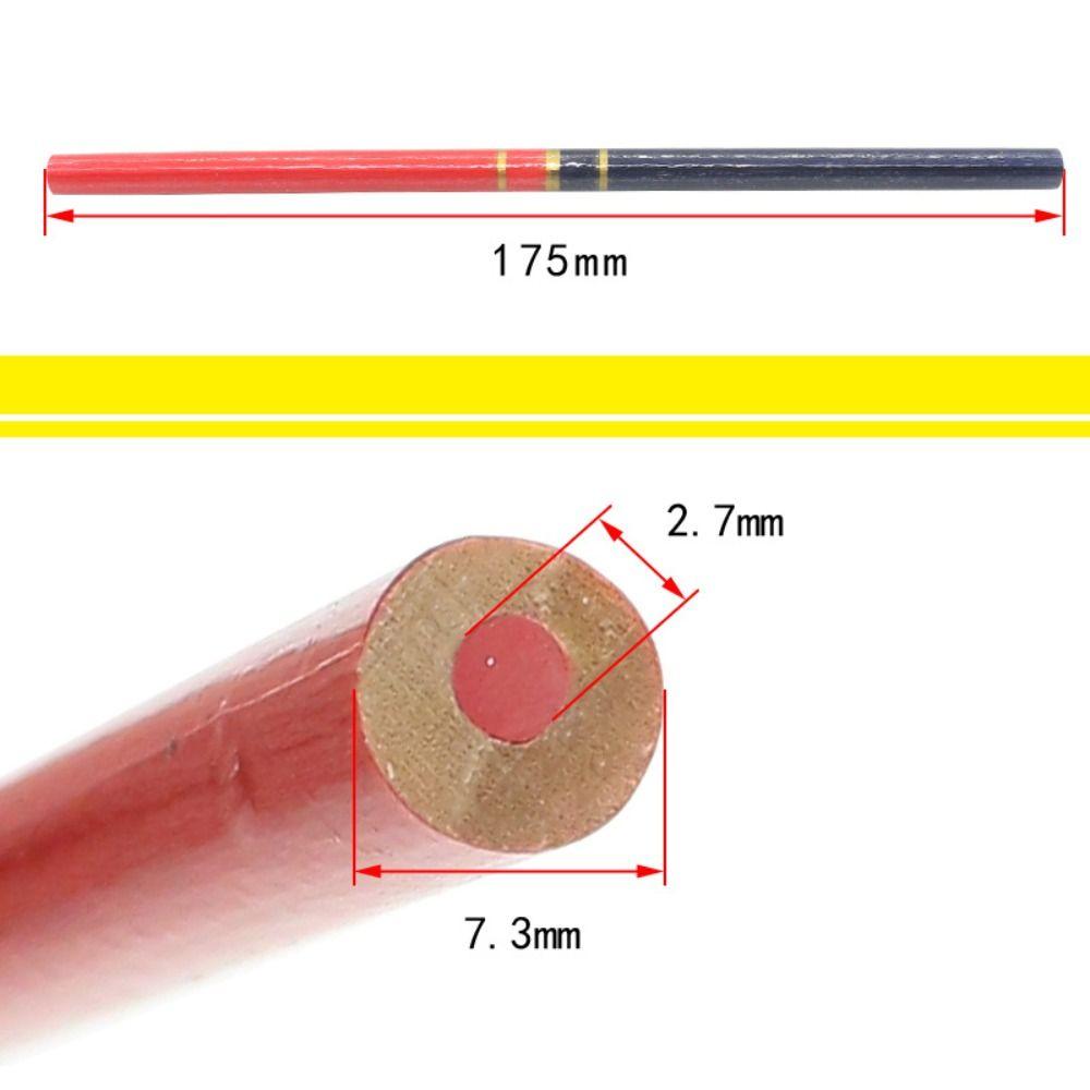 10 шт./набор Черные карандаши для плотника Синие Красные карандаши-маркеры Креативные карандаши для деревообработки Подарок