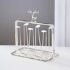 Iron Art Cup Storage Rack Reindeer Decorative Cups Shelf New Cup Tray Holder  For Drying Cups