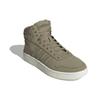 Adidas Neo Hoops 2.0 Mid Round Toe Lace-Up Durable Mid-Top Basketball Shoes Unisex Sneakers Military-Green H05683