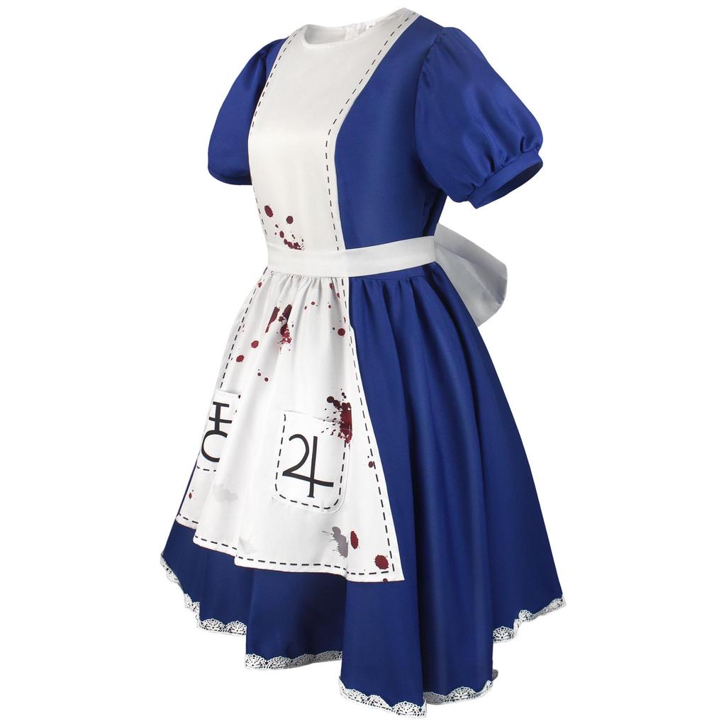 Косплей костюм Хэллоуинской горничной из Alice Madness Returns
