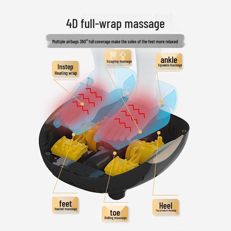 Jiancheng FM06 Smart Foot Massager with Heat and Airbag Compression CN plug (adapter included)