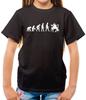 Evolution of Man Drum Player - Childrens / Kids Crewneck Mens Kids T Shirt