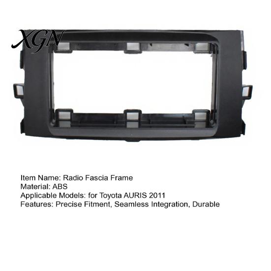 Custom Fit Dashboard Face Frame 9 Inch Car Radio Fascia Kit for Toyota Auris 2011 Navigation Panel Auto Interior Modification Accessories Frame,
