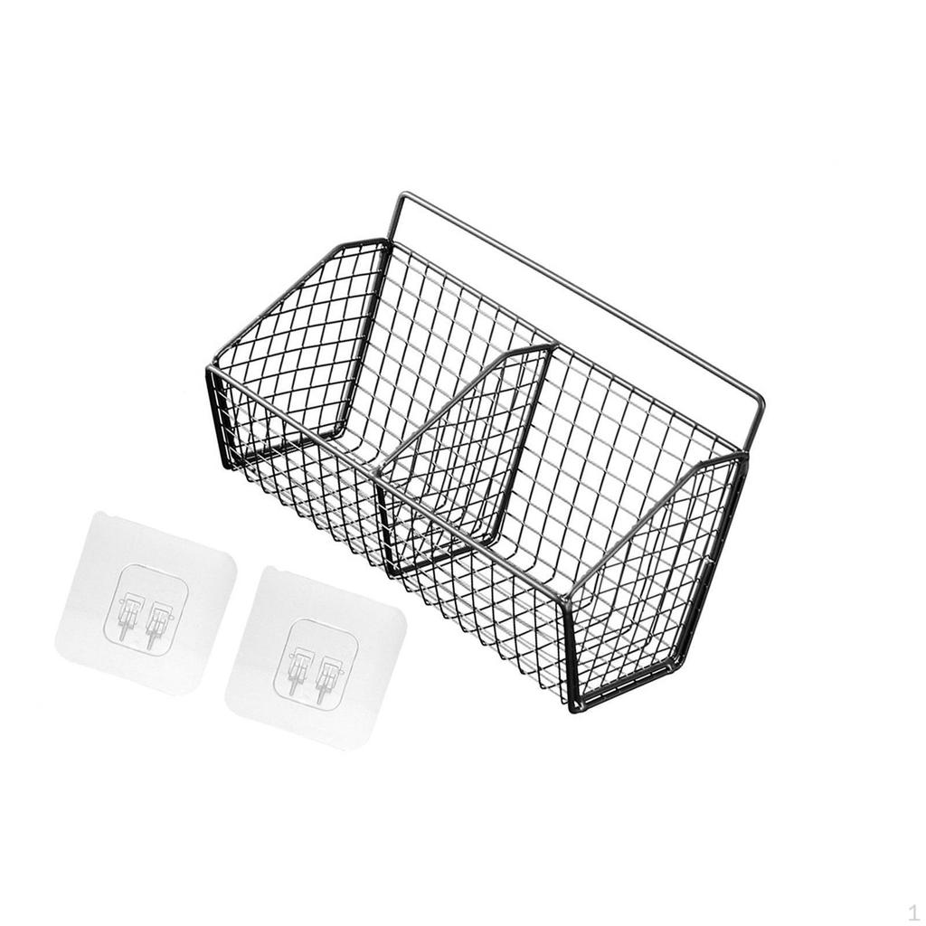 Металлическая проволочная корзина для фруктов, настенная, многофункциональная, железные сетчатые корзины для хранения, подвесная