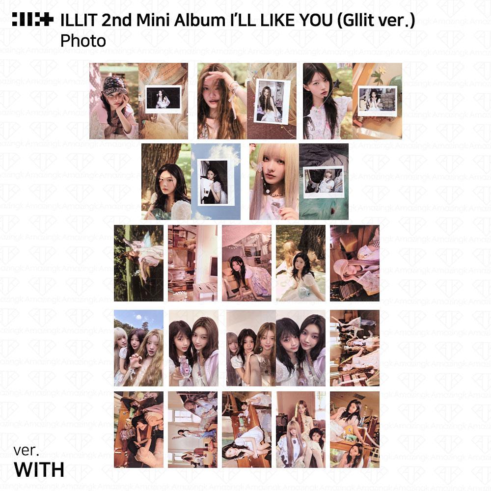 ILLIT 2-й мини-альбом I'LL LAKE YOU Gllit Ver To с фотокарточкой Between Photocard Photo