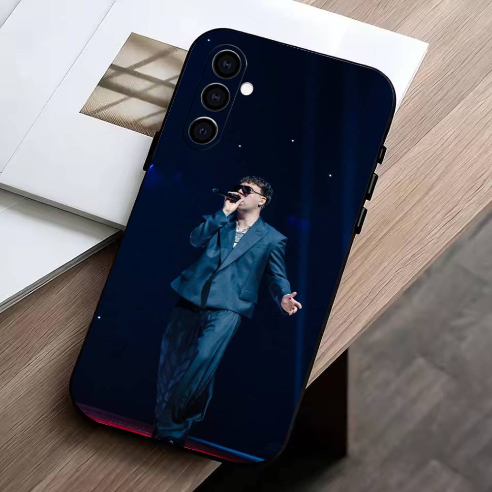 Singer Q-Quevedo Phone Case For Samsung Galaxy A73,A72,A71,A70,A53,A52,A51,Soft Silicone Black Cover
