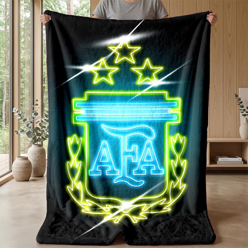 Argentina Theme blanket Soft Flannel Blanket Plush Throw Blanket Cozy Sofa Bed Blanket for Home Decor
