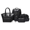 Women's Bag Wind Crocodile Pattern Six-piece Set, Mother and Child Bag, Shoulder Portable Messenger Bag, Backpack Bag.