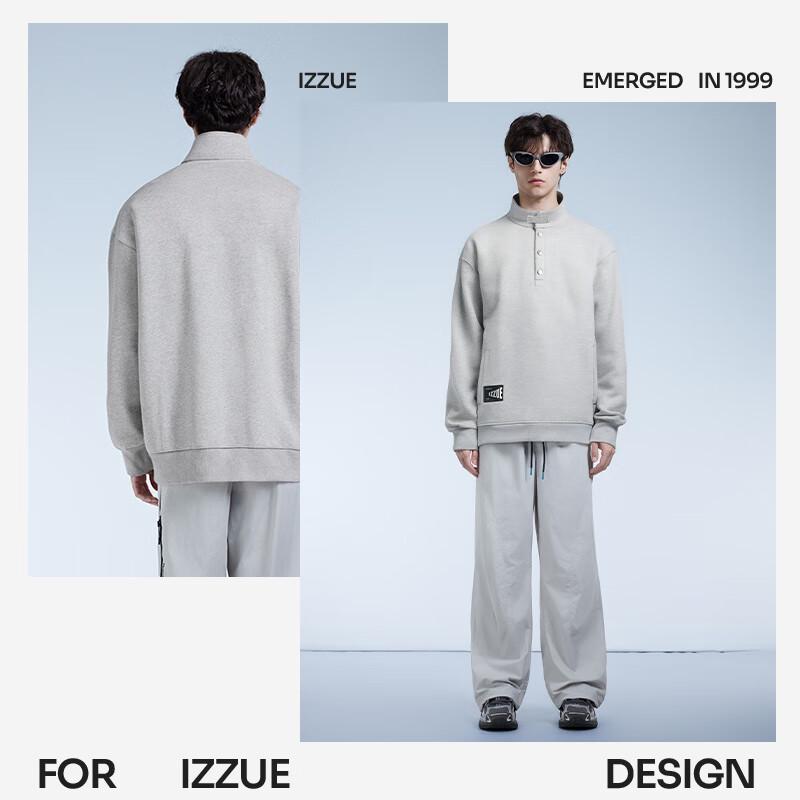 Izzue It Men's Heavyweight Stand-Collar Sweatshirt