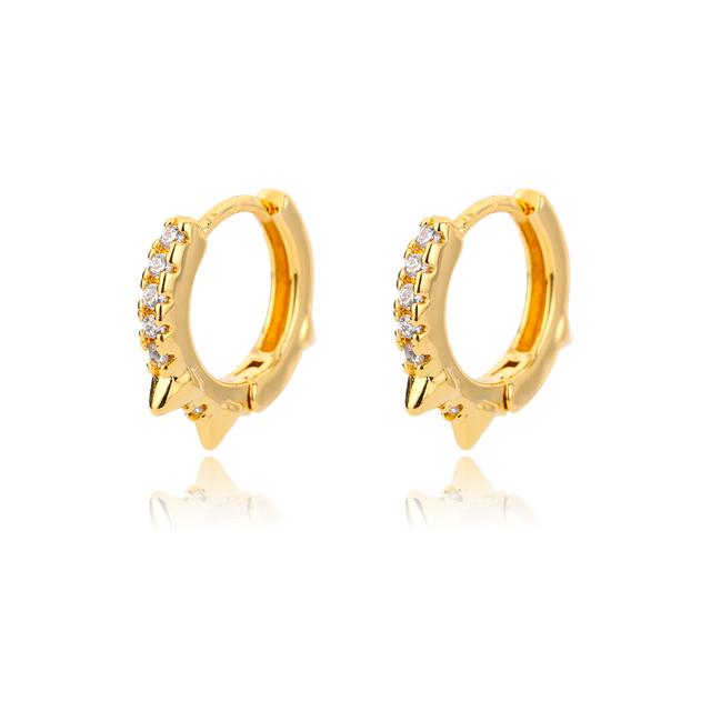 Квадратные круглые серьги-кольца для женщин из нержавеющей стали с блестящим кубическим цирконием, трендовые украшения для вечеринок, подарок для пары Brinco