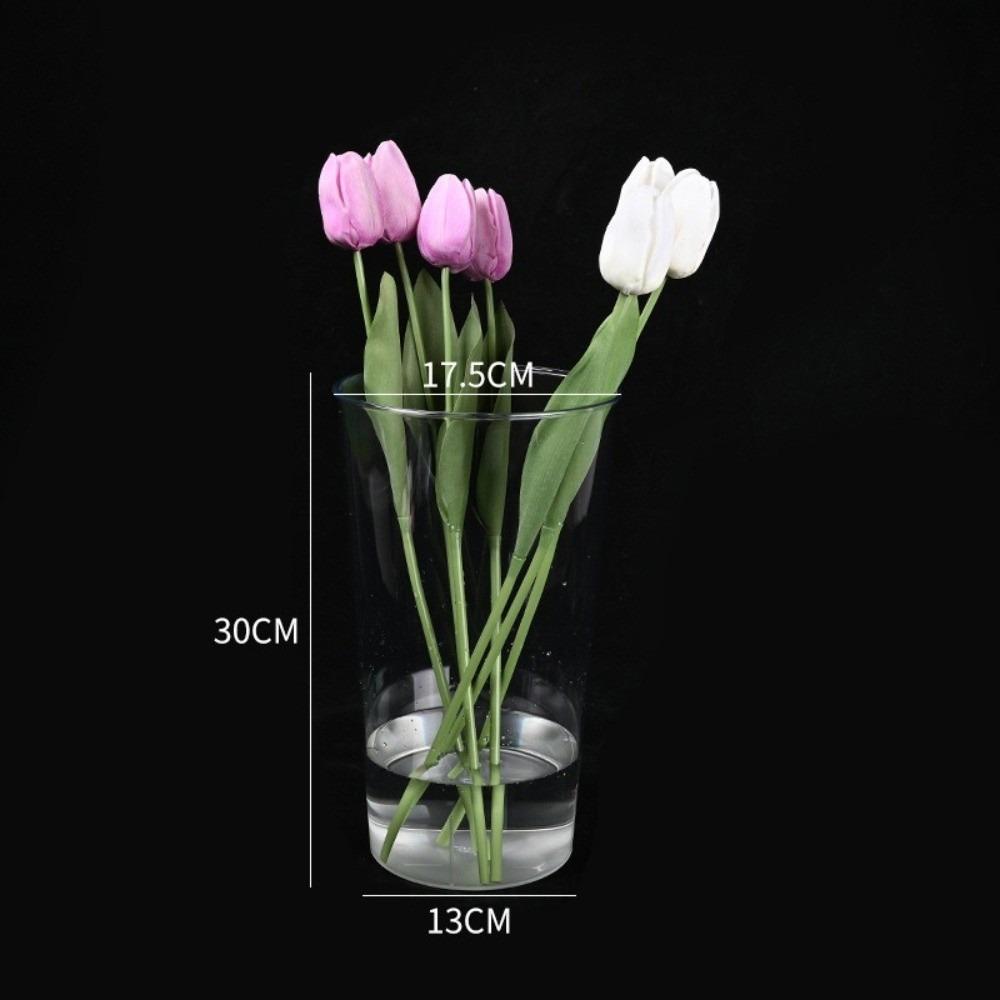 Acrylic Flower Vase Modern Deep Water Flower Pot Household Flower Bucket  Living Room