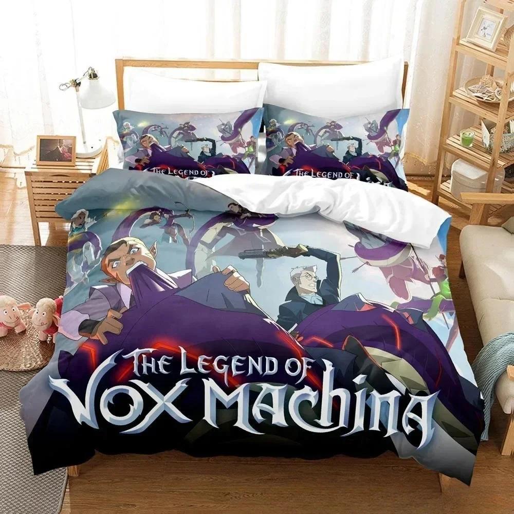 3D-принт аниме Легенда о Vox Machina Комплект постельного белья односпальная кровать Twin Full Queen King Size Комплект постельного белья для детей в возрасте 18 лет