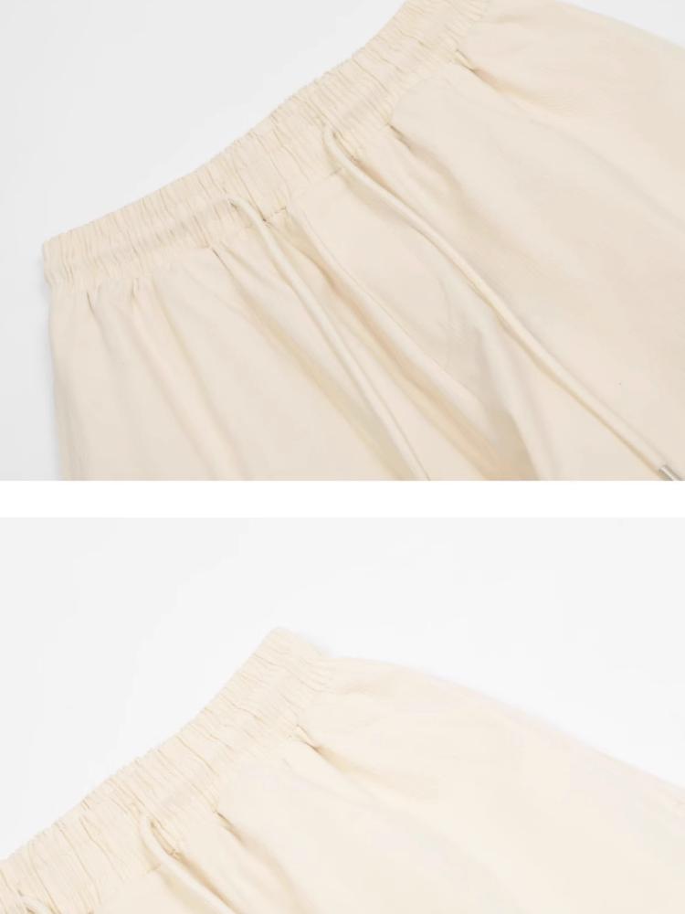 Бежевые брюки-карго женские в стиле Харадзюку в стиле хип-хоп Y2K винтажная уличная одежда оверсайз широкие брюки-парашюты женская корейская мода