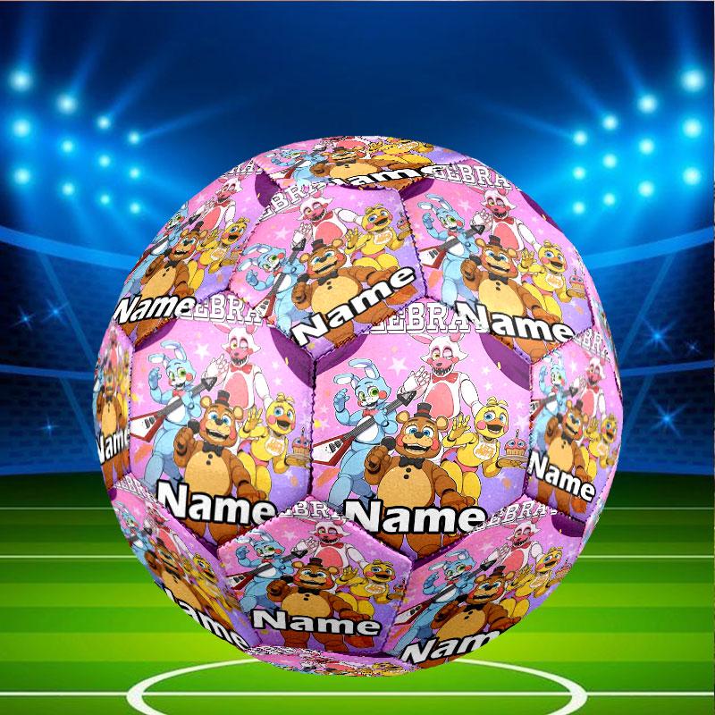 Custom Name Personalized Five Nights at Freddy's Print Size 5 Soccer Ball Training & Match Football, for Team, Kicking, Gift for Football Enthusiasts