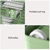 Storage Organizer High Capacity Strong Load Bearing Translucent with Handle Foldable Closets Lockers Folding Organizer Box Household Products