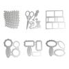 Grid Frame Metal Cutting Dies DIY Craft Carbon Steel Embossing Template Stencil Scrapbooking for Card Die Cuts Mold