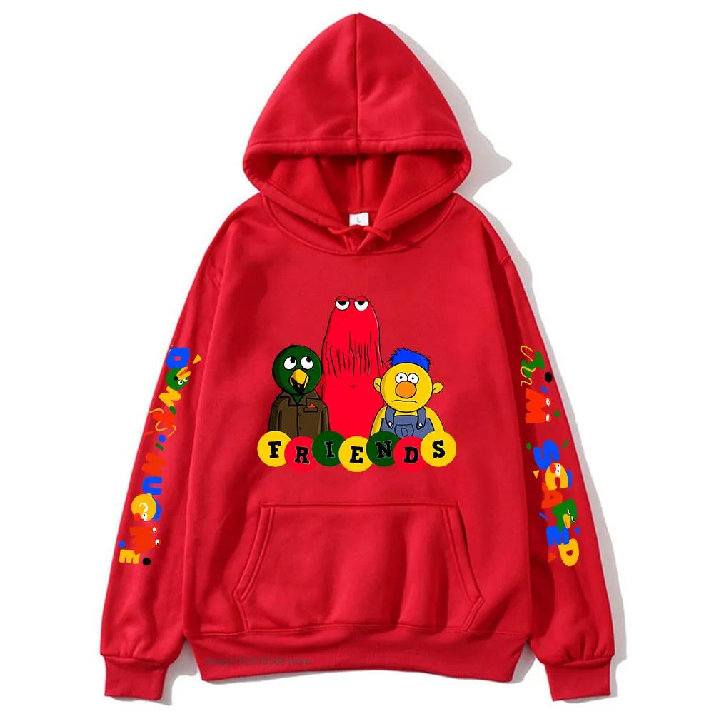 Толстовки Meme-dont Hug Me Im Scared с рисунком из мультфильмов, женские, мужские, унисекс, одежда Sudaderas