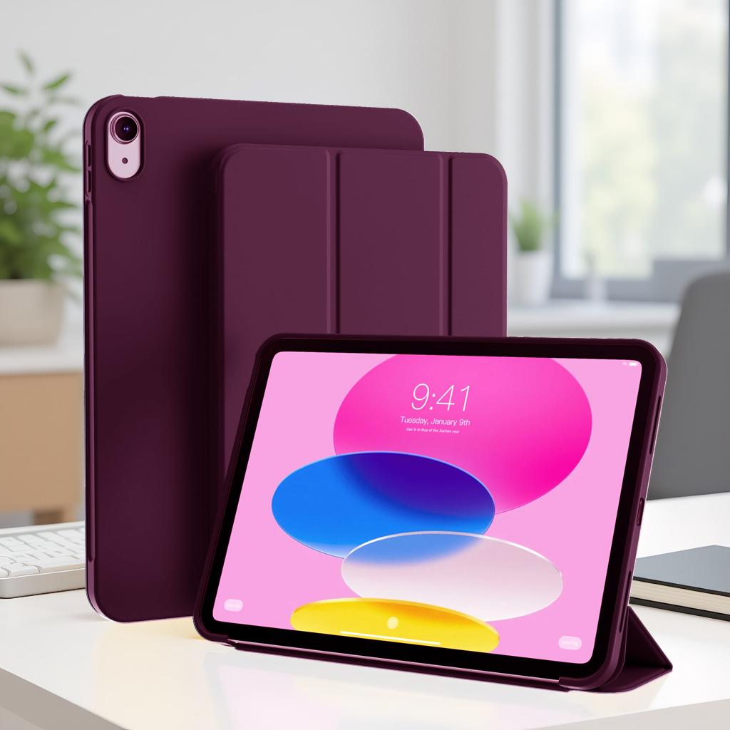 Чехол для iPad (А16) 11 11-е поколение / 10-е поколение 10,9 Складная подставка Чехол-книжка с мягкой задней крышкой из ТПУ