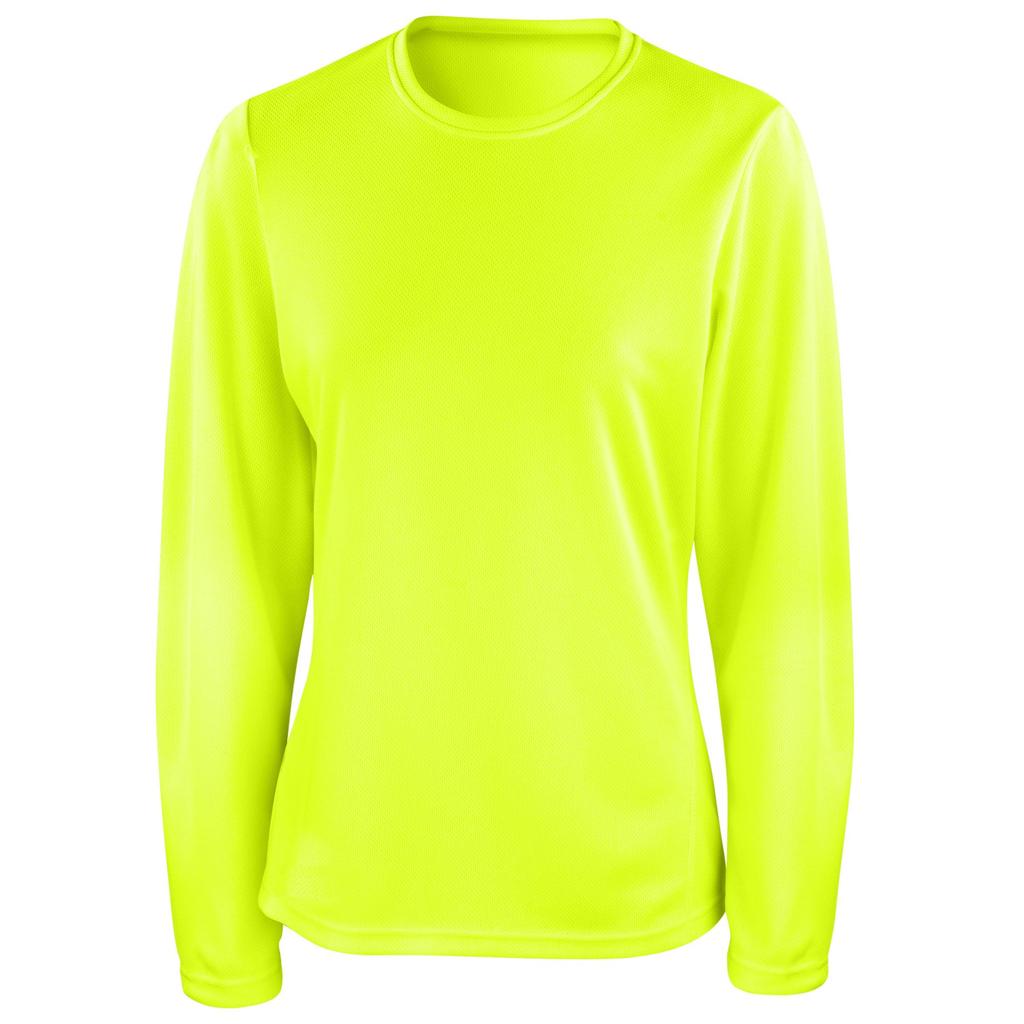 Spiro Ladies/Womens Sports Quick-Dry Long Sleeve Performance T-Shirt