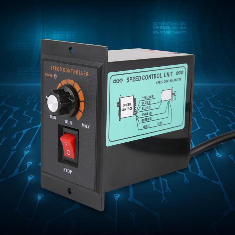 AC 220V 50/60Hz Однофазный регулятор скорости двигателя переменного тока Регулятор скорости электродвигателя