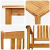 Garden Dining Set 7 pcs Brown Solid Acacia Wood