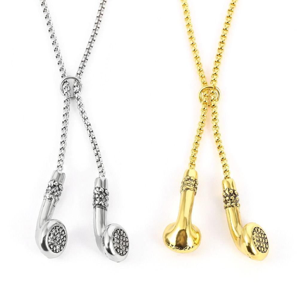 Серьги-подвески Аксессуары для одежды Ожерелье Длинная цепочка для свитера Подвеска для наушников Ожерелье Ювелирные изделия