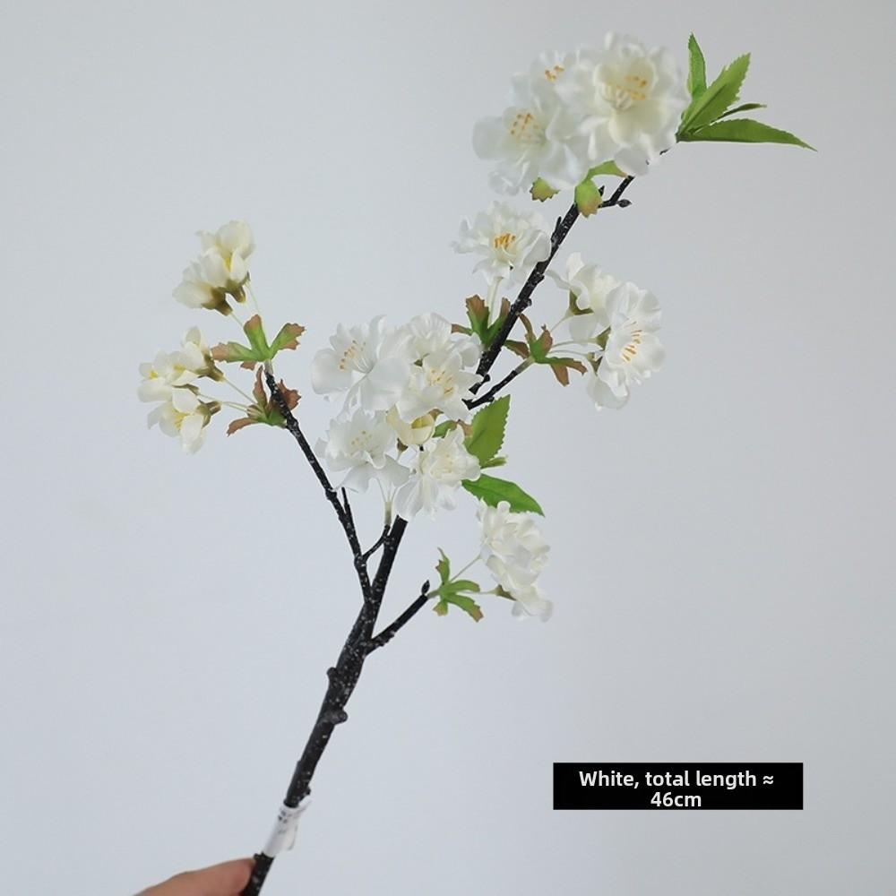 Decorative Fake Cherry Blossoms Branches Silk Artificial Faux Plants Wedding Decoration