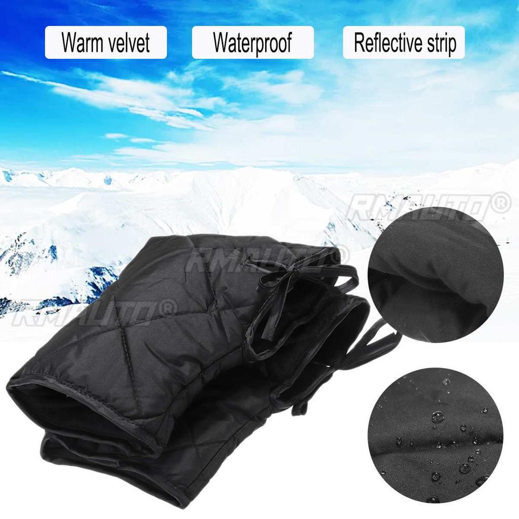 Winter Warm Cycling Glove Men Women Wind Rainproof Handlebar Muff Grip Handle Bar Gloves Mitts for Motorcycle Safety