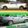 Комплект для Toyota Corolla E90 AE90 AE92 1988-1992 седан седан купе брызговики закрылки брызговики брызговики 1989 1990 1991