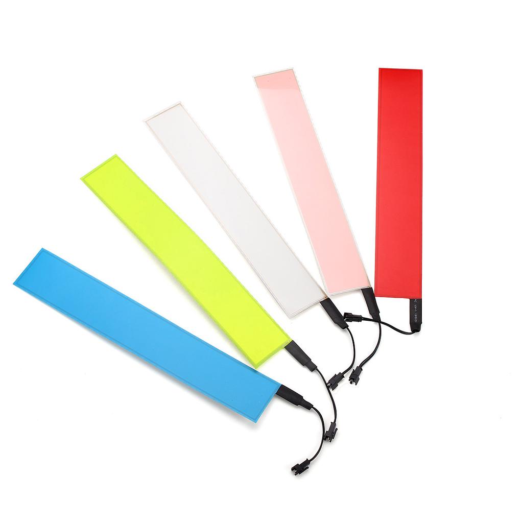 DIY 12 x 2 дюйма, 12 В, электролюминесцентная панель с электролюминесцентной лентой, задняя подсветка с инвертором, гирлянды, 6 цветов