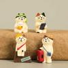 Creative Cat Statue Japanese Handmade Craft Modern Art Model Cute Mini Toy For Kids Kawaii Miniature Dollhouse Accessories Gift