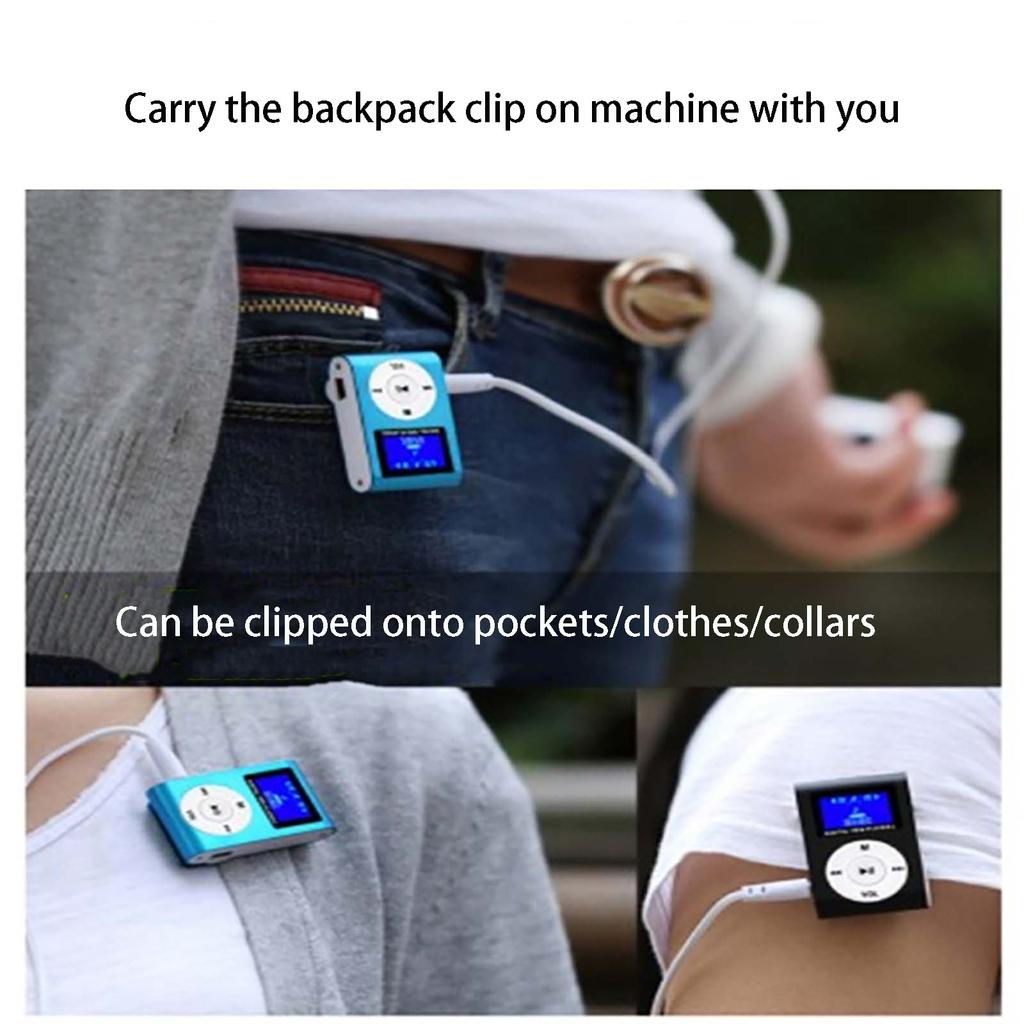 Экран металлический зажим карта MP3 музыкальный плеер зажим студенческий портативный плеер подарок