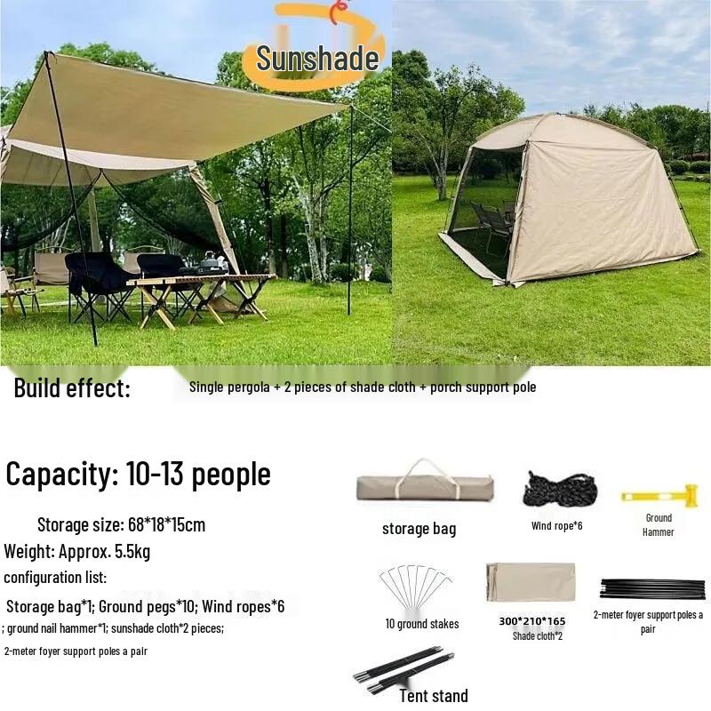 ZISIZ Outdoor Mosquito-proof Shelter Tent